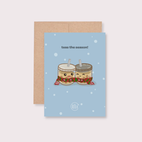 Bubble Tea Holiday Greeting Card