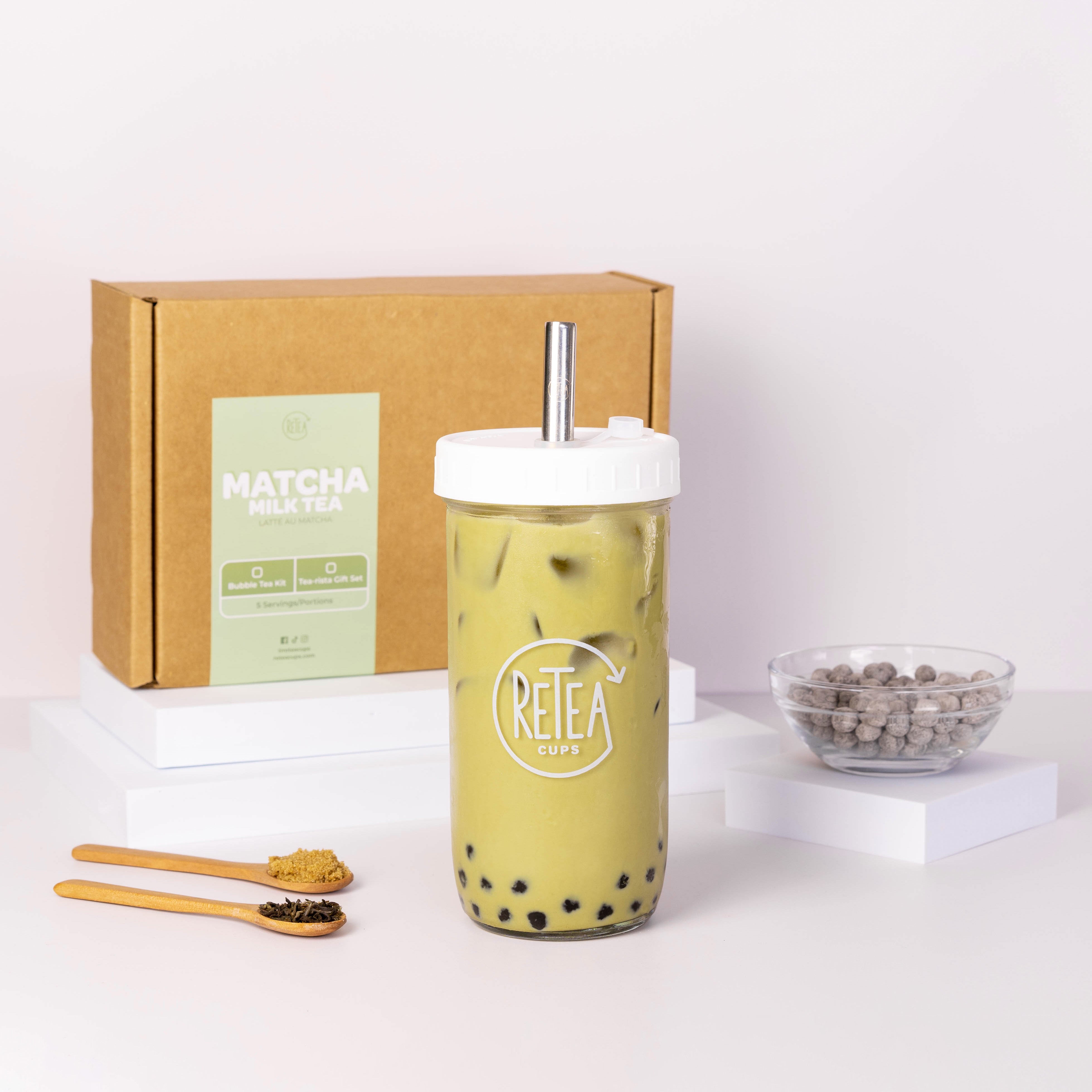Matcha Milk Bubble Tea Recipe