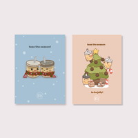 Bubble Tea Holiday Greeting Card