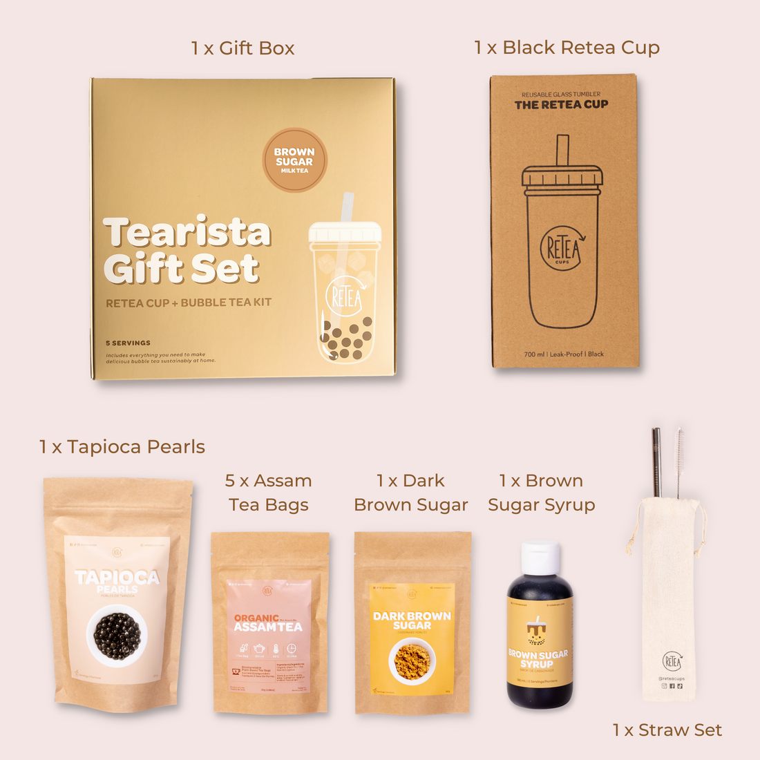 Brown Sugar Milk Tearista Gift Set