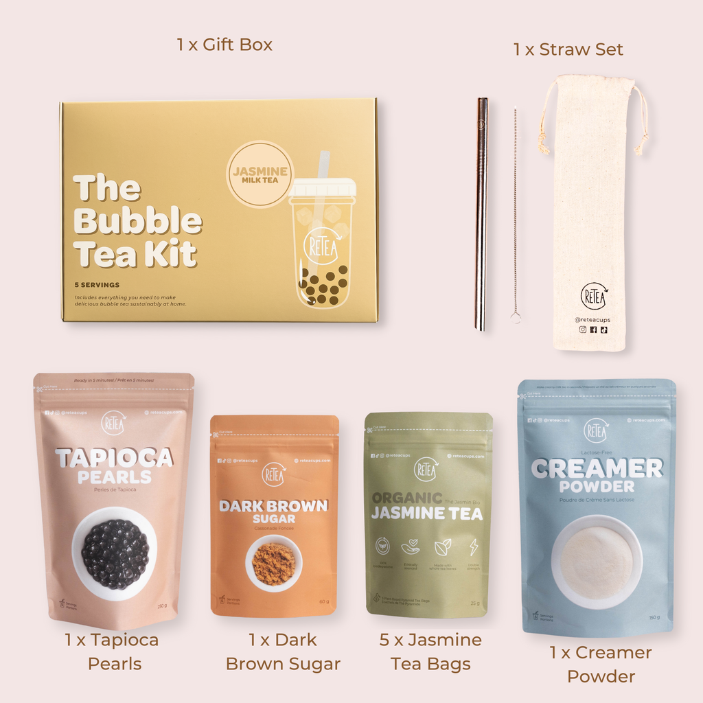Jasmine Milk Tea Bubble Tea Kit | At-Home Boba | Toronto, Canada