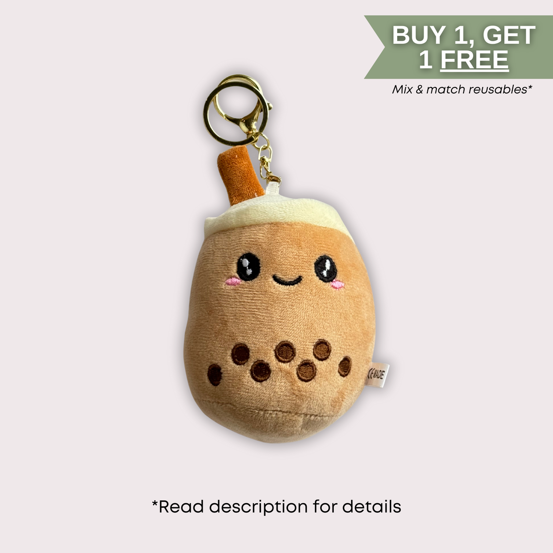 Boba Plush Keychain