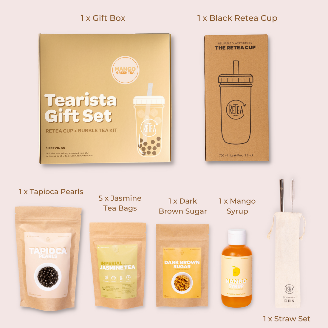 Mango Green Tearista Gift Set