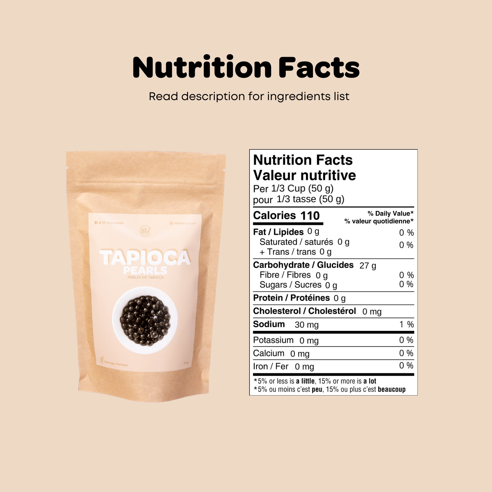 Label For Tapioca Quick Tapioca Pearls For DIY Bubble Tea — 5 Minute Cooking Time | Boba ...