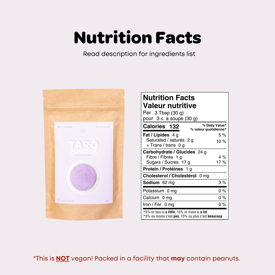 DIY Taro Milk Tea Bubble Tea Powder | Retea | Toronto, Canada