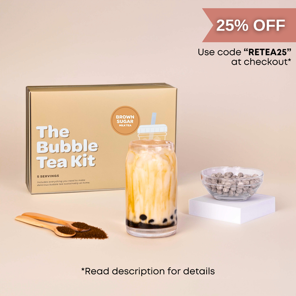 Brown Sugar Milk Bubble Tea Kit Pack Of 10 Boba