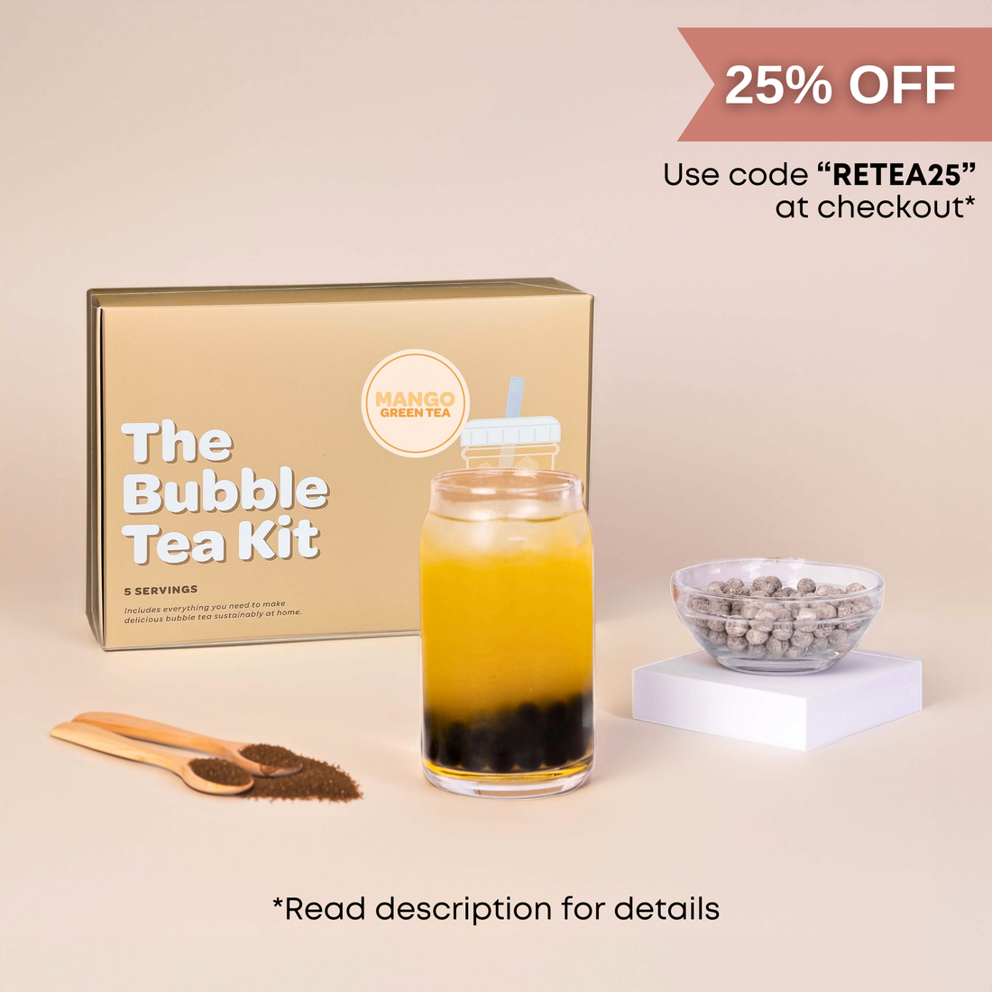 Mango Green Tea Boba Kit