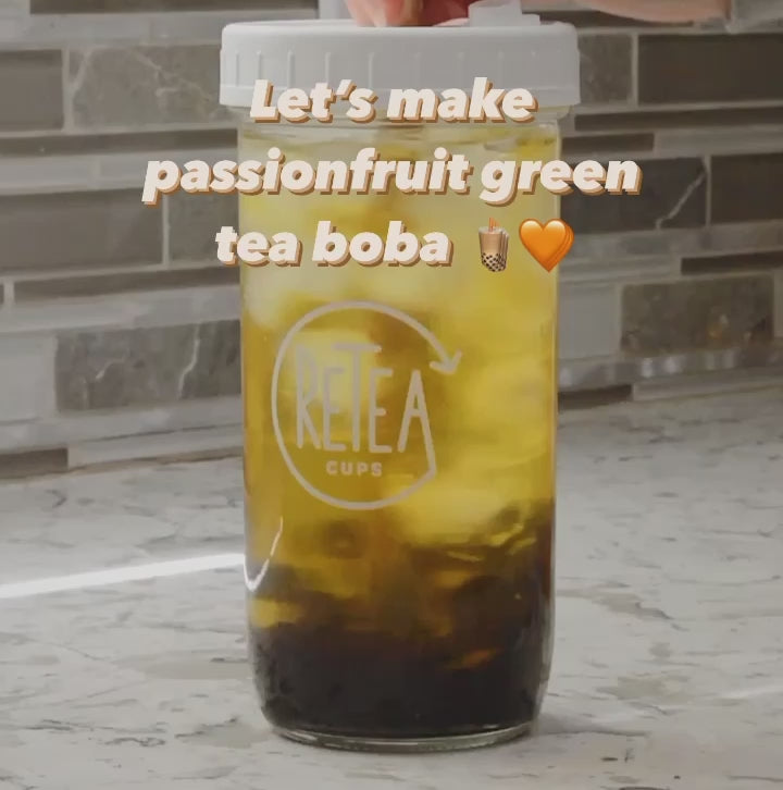 Passionfruit Green Tea Boba Kit