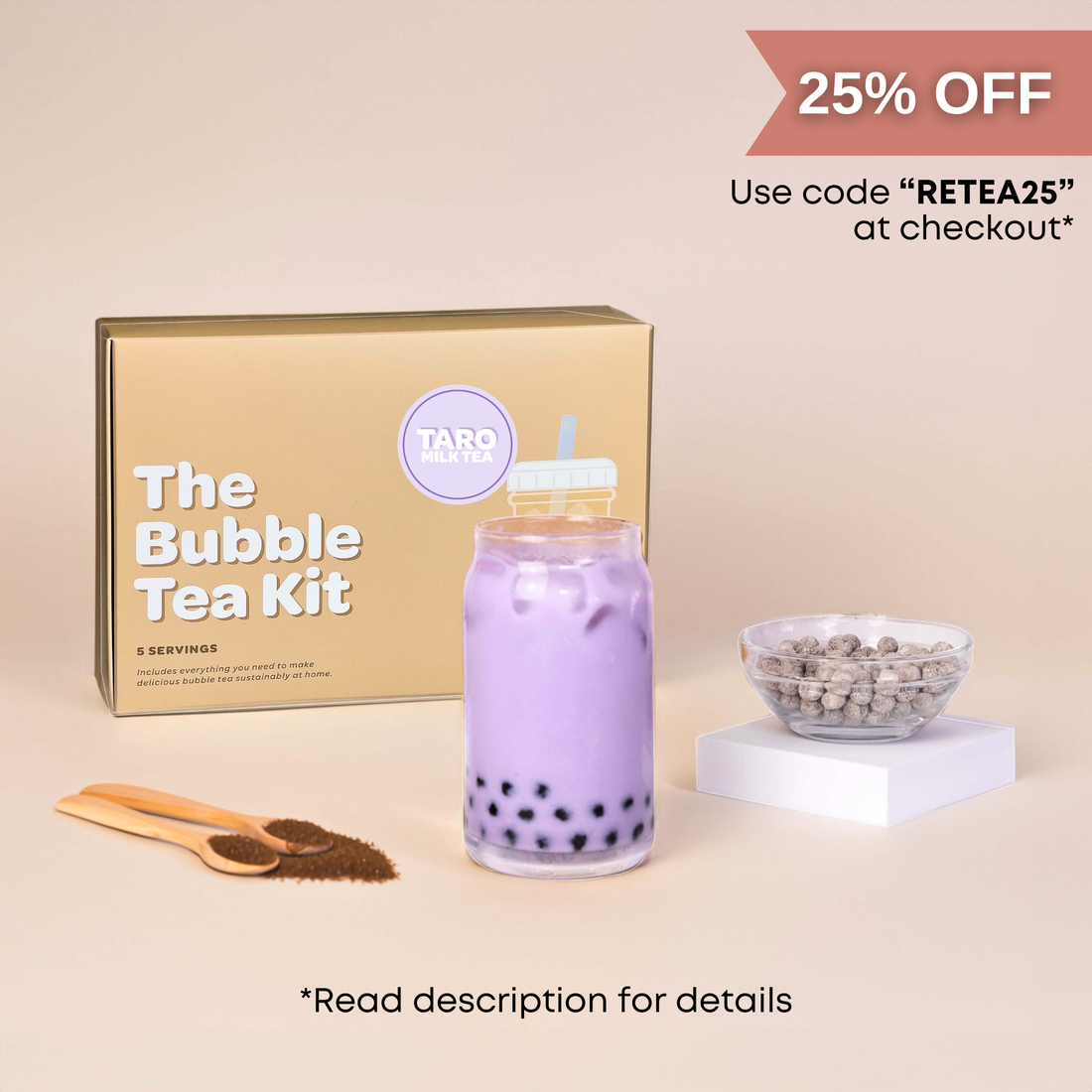 Taro Milk Tea Boba Kit
