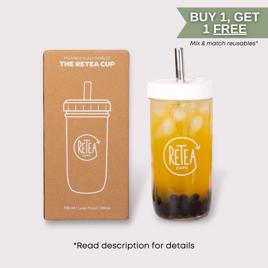 Imperfect Retea Cup | Reusable Bubble Tea Cup