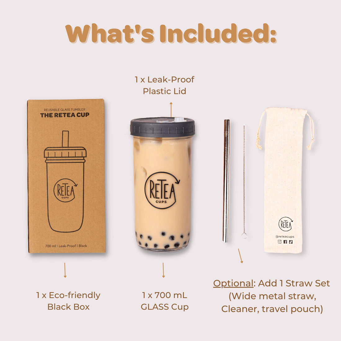 Imperfect Retea Cup | Reusable Bubble Tea Cup