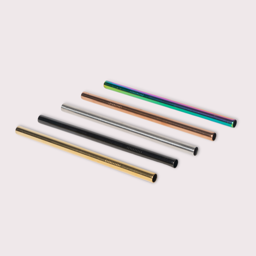 Reusable Wide Metal Straws