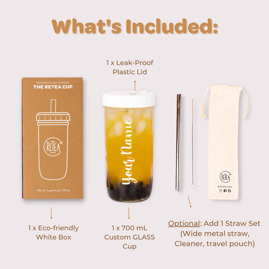 Personalized Retea Cup | Reusable Bubble Tea Cup