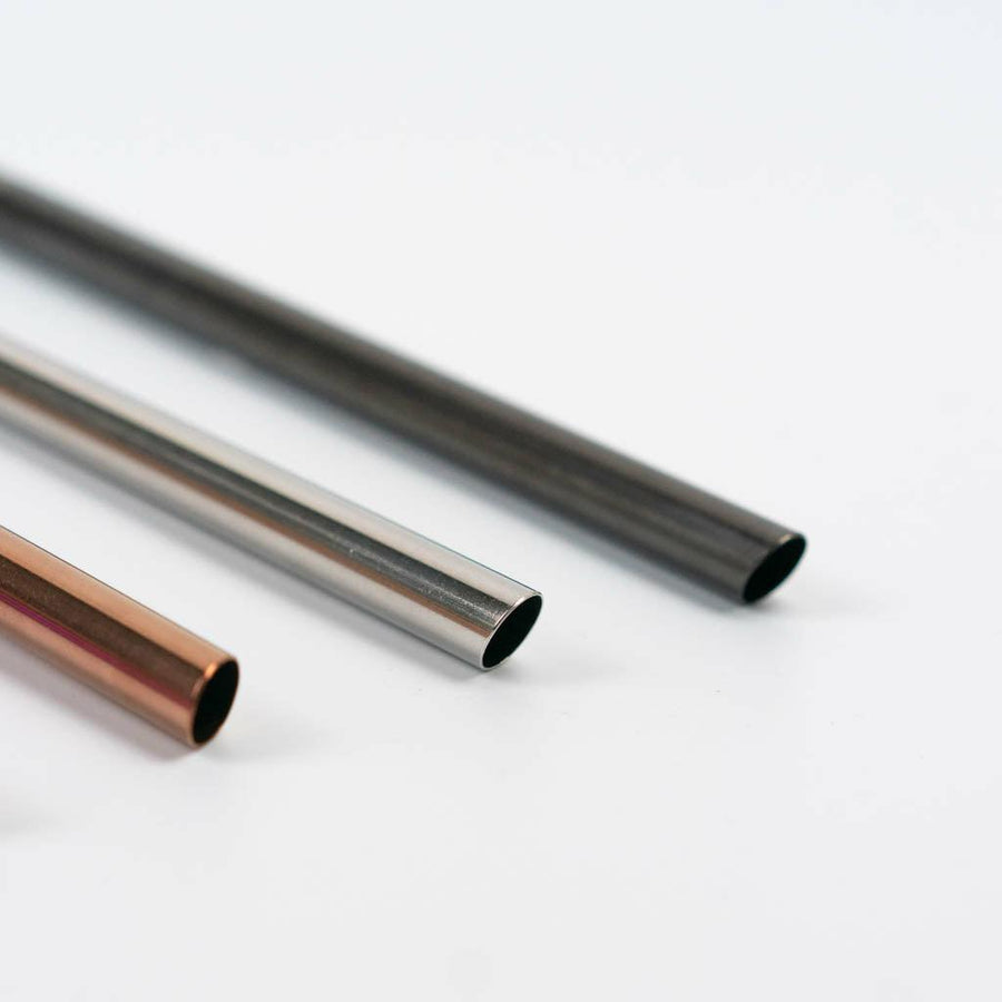 Reusable Wide Metal Straws