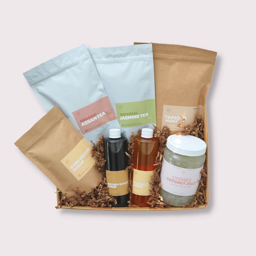 Party size bubble tea kit do it yourself gift for holiday and christmas parties